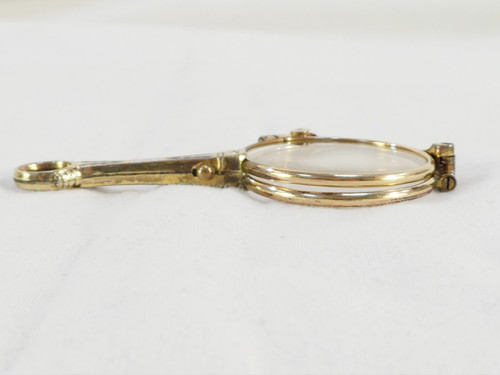 Bicchiere Lorgnon binocolo Faccia principale in ARGENTO STERLING vermeil