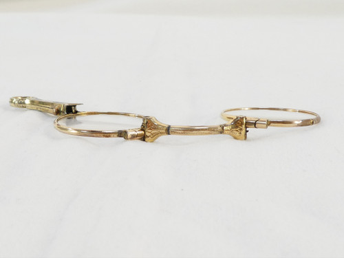 Bicchiere Lorgnon binocolo Faccia principale in ARGENTO STERLING vermeil
