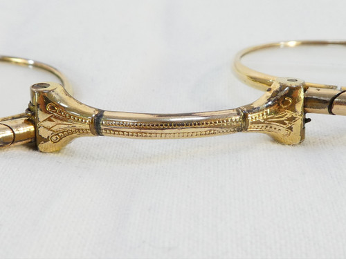 Bicchiere Lorgnon binocolo Faccia principale in ARGENTO STERLING vermeil