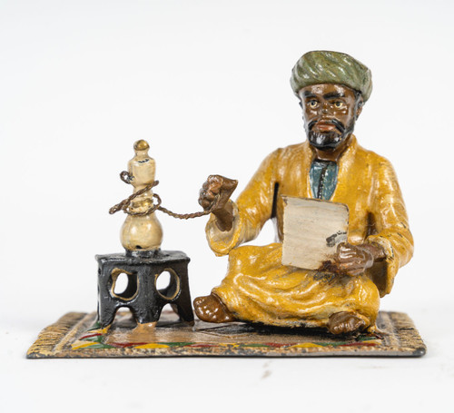 Scultura orientalista in policromia Regola del XX secolo