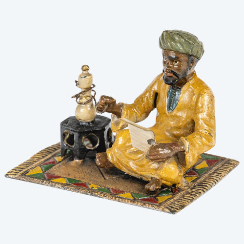 Scultura orientalista in policromia Regola del XX secolo
