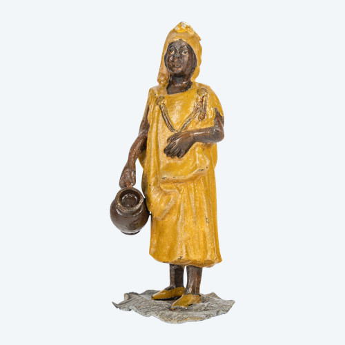 An orientalist sculpture in regula, early 20th century 