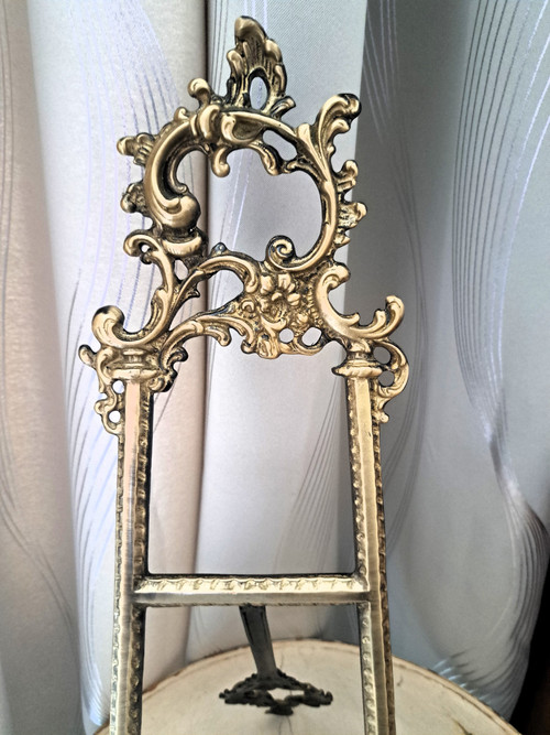 Ancien Support pour Cadre en bronze style Louis XV
