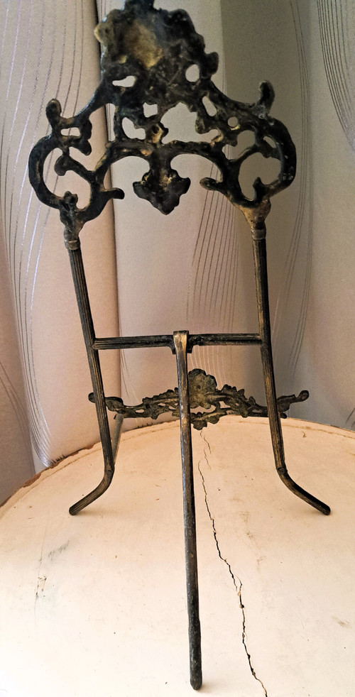 Old Gilt Bronze Frame Support from the Early 20th Century in Louis XV Style 