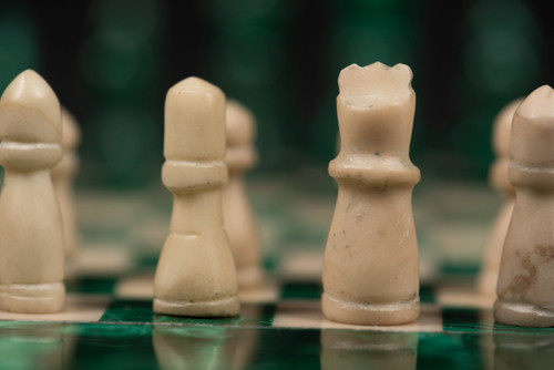 Malachite and Marble Chess Set: A Symbol of Luxury and Refinement 