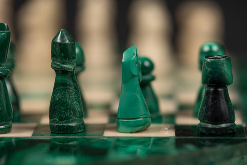 Malachite and Marble Chess Set: A Symbol of Luxury and Refinement 