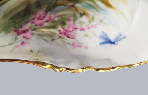 Coupe en porcelaine par Haviland, circa 1891 Limoges 