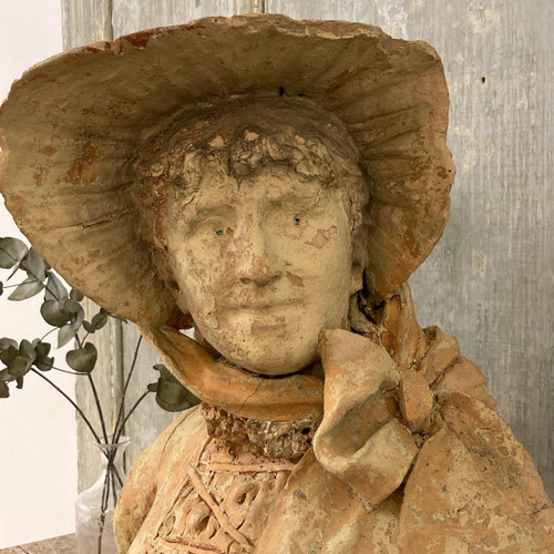 Busto in terracotta firmato Garnier