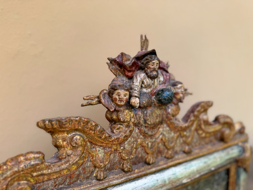 Important Tableau Reliquaire Aux Quatre Reliques - Early 18th century