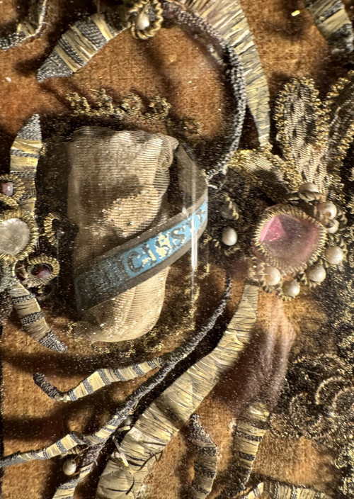 Important Tableau Reliquaire Aux Quatre Reliques - Early 18th century