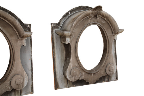 Two Zinc Bull's-eyes