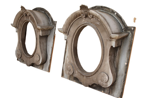 Two Zinc Bull's-eyes