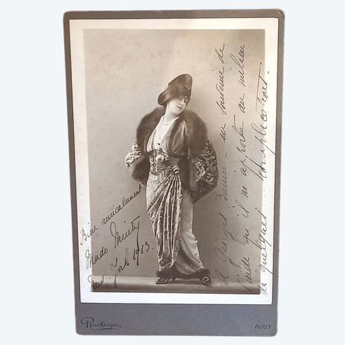 Photo Mado Minty New York 1913 signée et dédicacée 