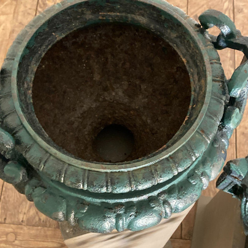 Pair of 19th century cast iron basins