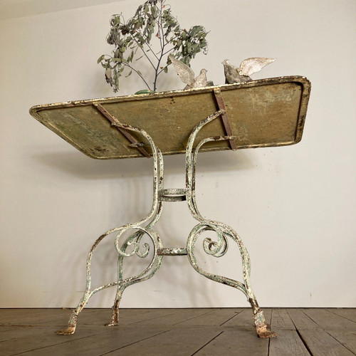 19th Century Wrought Iron Console Table