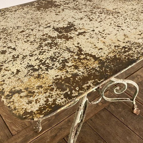 19th Century Wrought Iron Console Table