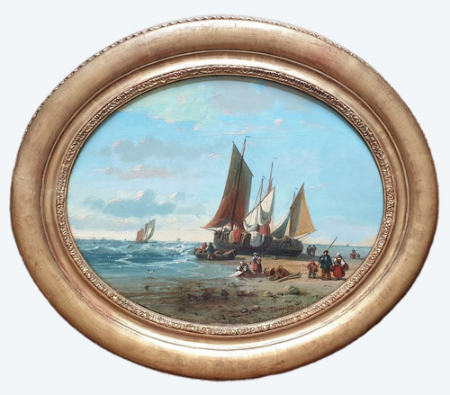 Charles Euphrasie KUWASSEG - Marine en Normandie