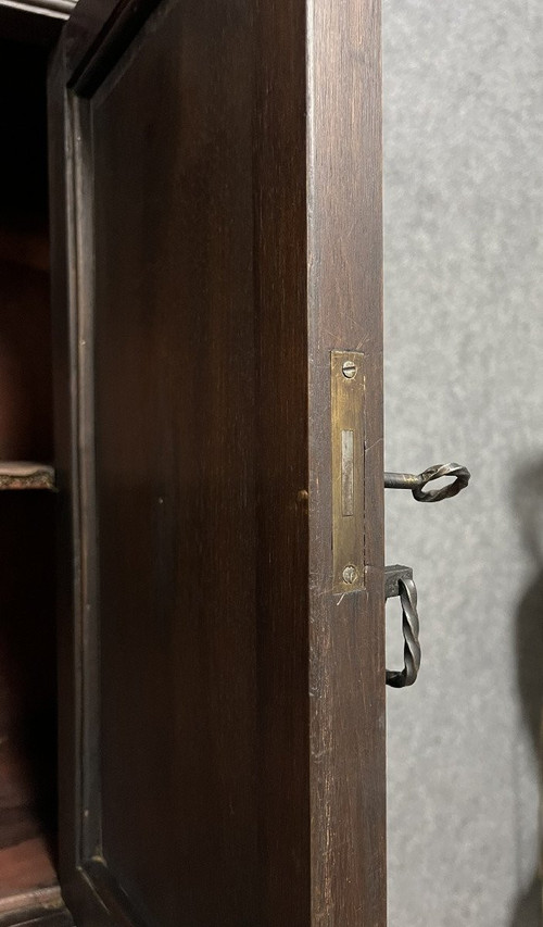 Renaissance chateau cabinet-buffet in solid walnut circa 1850