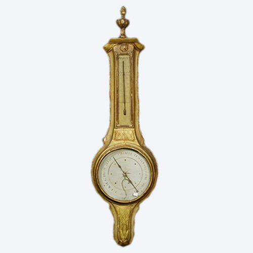 Barometer XVIII. Jahrhundert Vergoldetes Holz
