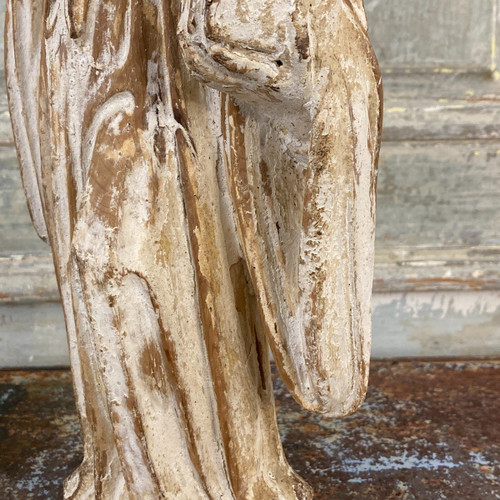 Heiliger aus geschnitztem Holz XVIII