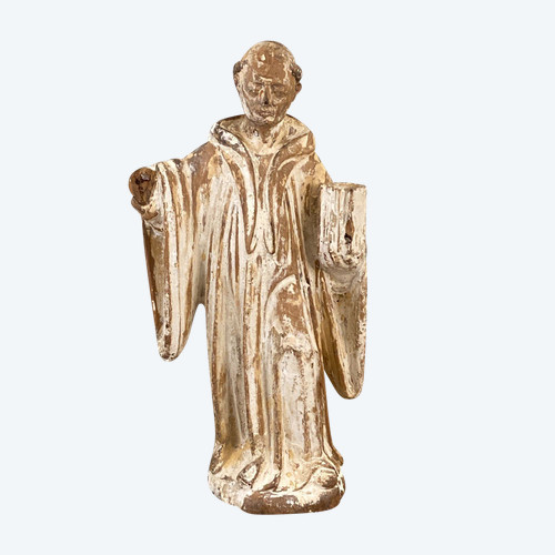 Heiliger aus geschnitztem Holz XVIII