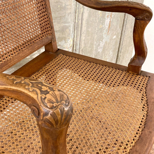 Sitz aus Rohrgeflecht aus der Regency-Zeit