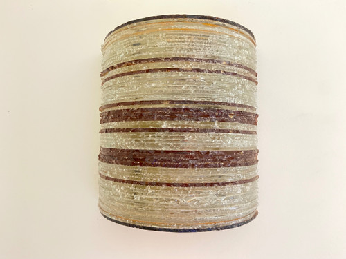 Wandleuchte aus Glas und Messing von Abano Poli