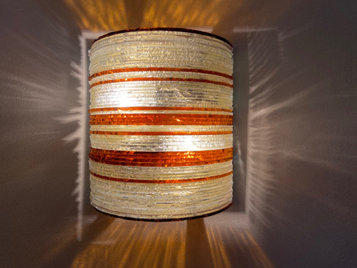 Wandleuchte aus Glas und Messing von Abano Poli