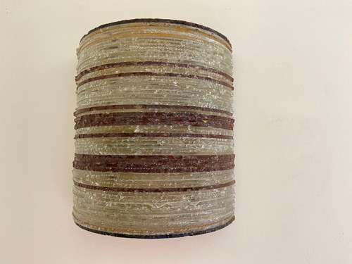 Wandleuchte aus Glas und Messing von Abano Poli