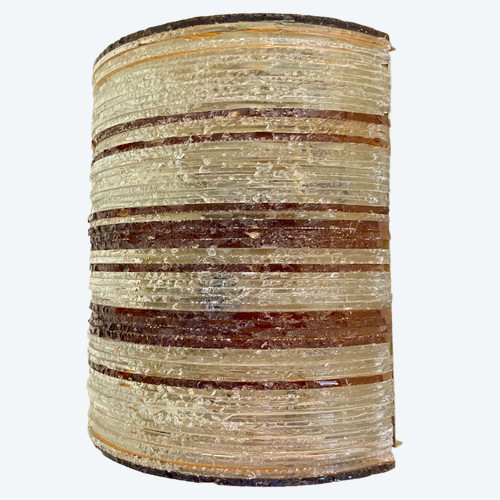 Wandleuchte aus Glas und Messing von Abano Poli