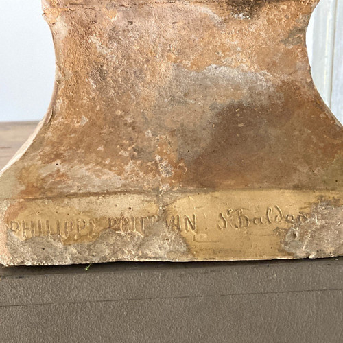 Large bust of the sculptor Philippe Poitevin