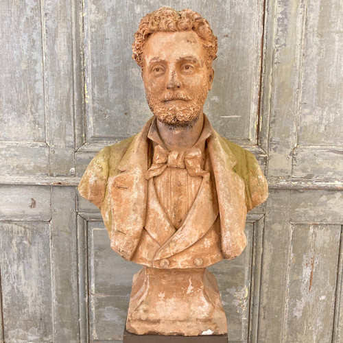 Large bust of the sculptor Philippe Poitevin