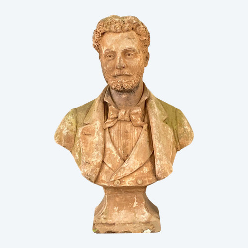 Large bust of the sculptor Philippe Poitevin