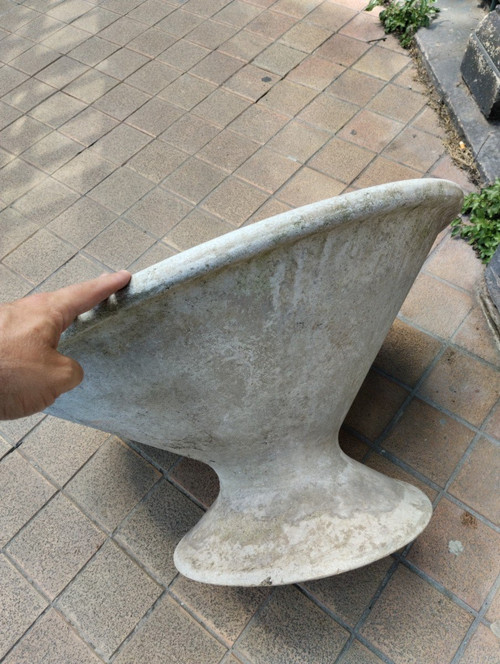 Planter - Fibrocement - Eternit - Diabolo- V. 1950.