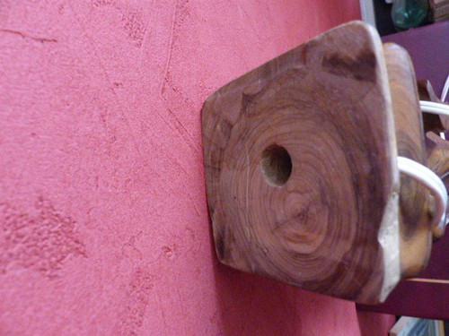 Base per lampada in legno Art déco