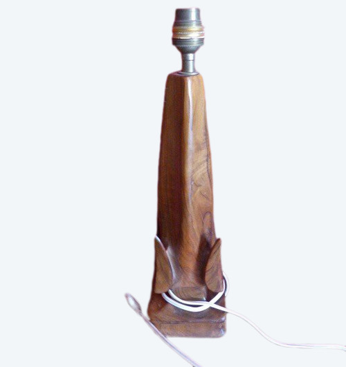 Base per lampada in legno Art déco