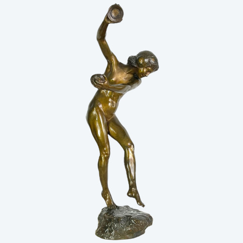 Grand Bronze Danseuse aux Cymbales signé Dupuy Cachet Fondeur Susse Frères