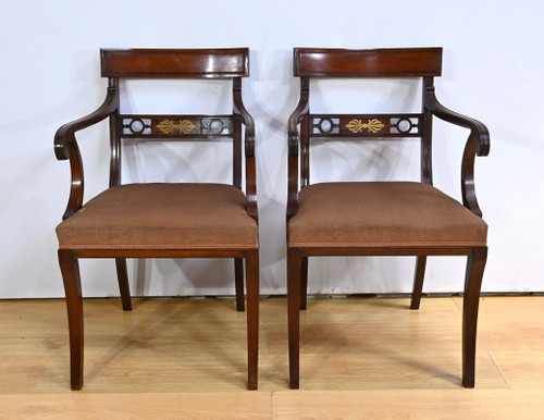 Stühle und Sessel aus Mahagoni des 19. Jahrhunderts