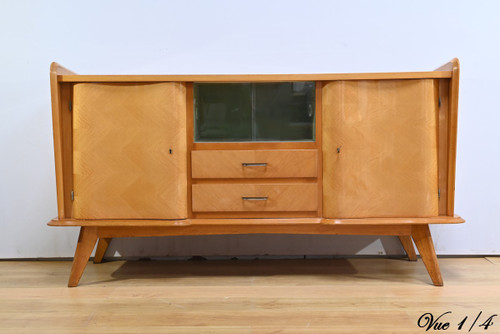 Oak sideboard, Space Age period - 1960