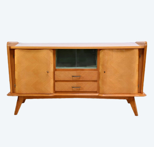 Oak sideboard, Space Age period - 1960