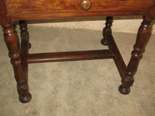 Schreibtisch Schreibtisch aus der Zeit Louis XIV aus Obstholz Herkunft Périgord mit 1 Schublade 17