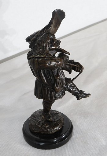  Bronze inkwell " The Grotesque " - XIXth century