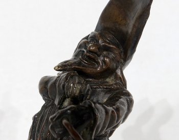  Bronze inkwell " The Grotesque " - XIXth century