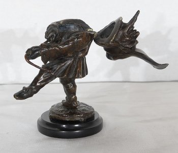  Bronze inkwell " The Grotesque " - XIXth century