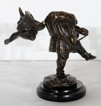  Bronze inkwell " The Grotesque " - XIXth century