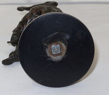  Bronze inkwell " The Grotesque " - XIXth century