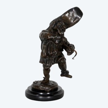  Bronze inkwell " The Grotesque " - XIXth century