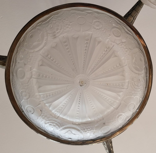 Art Deco chandelier Muller Frères Lunéville 1930