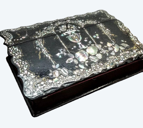 Paper mache writing desk 
