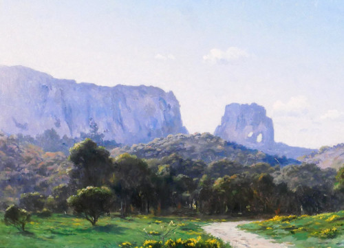 Lina BILL 1855-1936 Saint-Rémy-de-Provence, paysage, tableau, impressionnisme, Provence, 1900